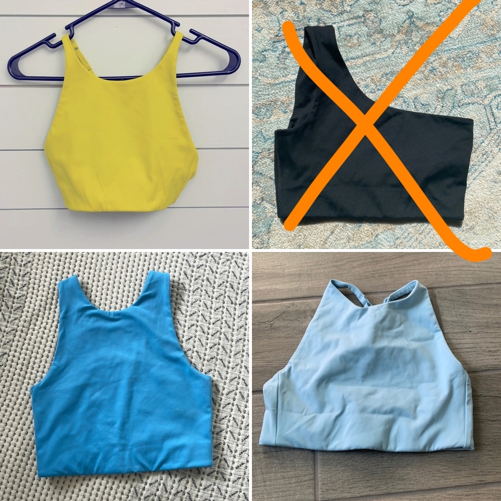 3 XS Girlfriend Collective Bras